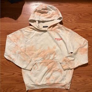 TALENTLESS Men's Hoodie in Cream and Orange